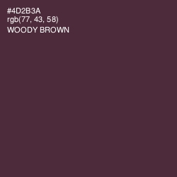 #4D2B3A - Woody Brown Color Image